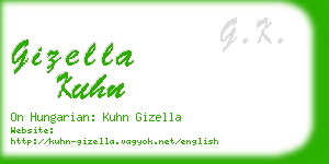 gizella kuhn business card